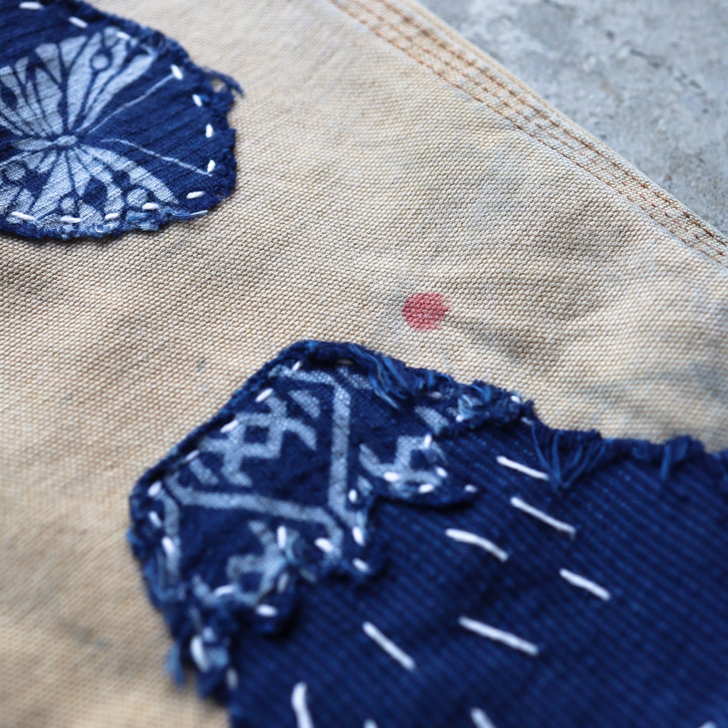 Natural Indigo Dye Boro Carhartt Painter Pants Remake