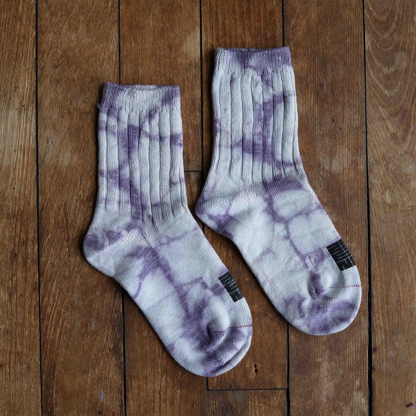 Tie Dyed Organic Cotton/Silk Comfort Socks