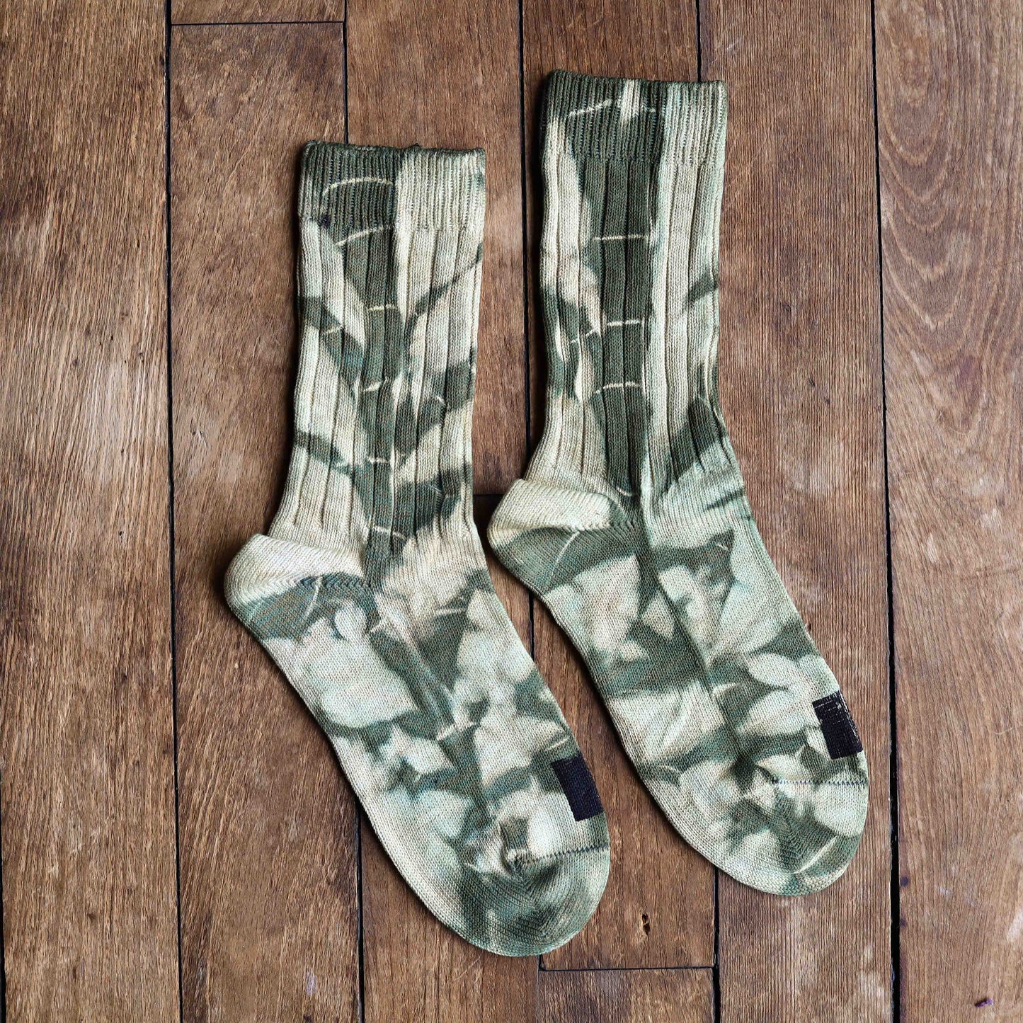 Tie Dyed Organic Cotton/Silk Comfort Socks