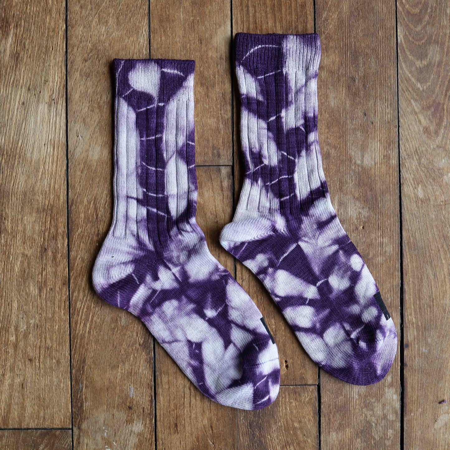 Tie Dyed Organic Cotton/Silk Comfort Socks