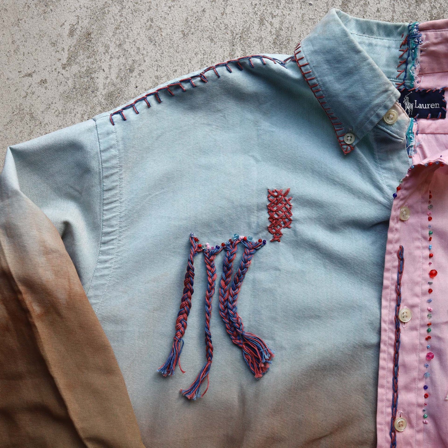 Natural Dye Fusion Ralph Lauren Shirt Remake