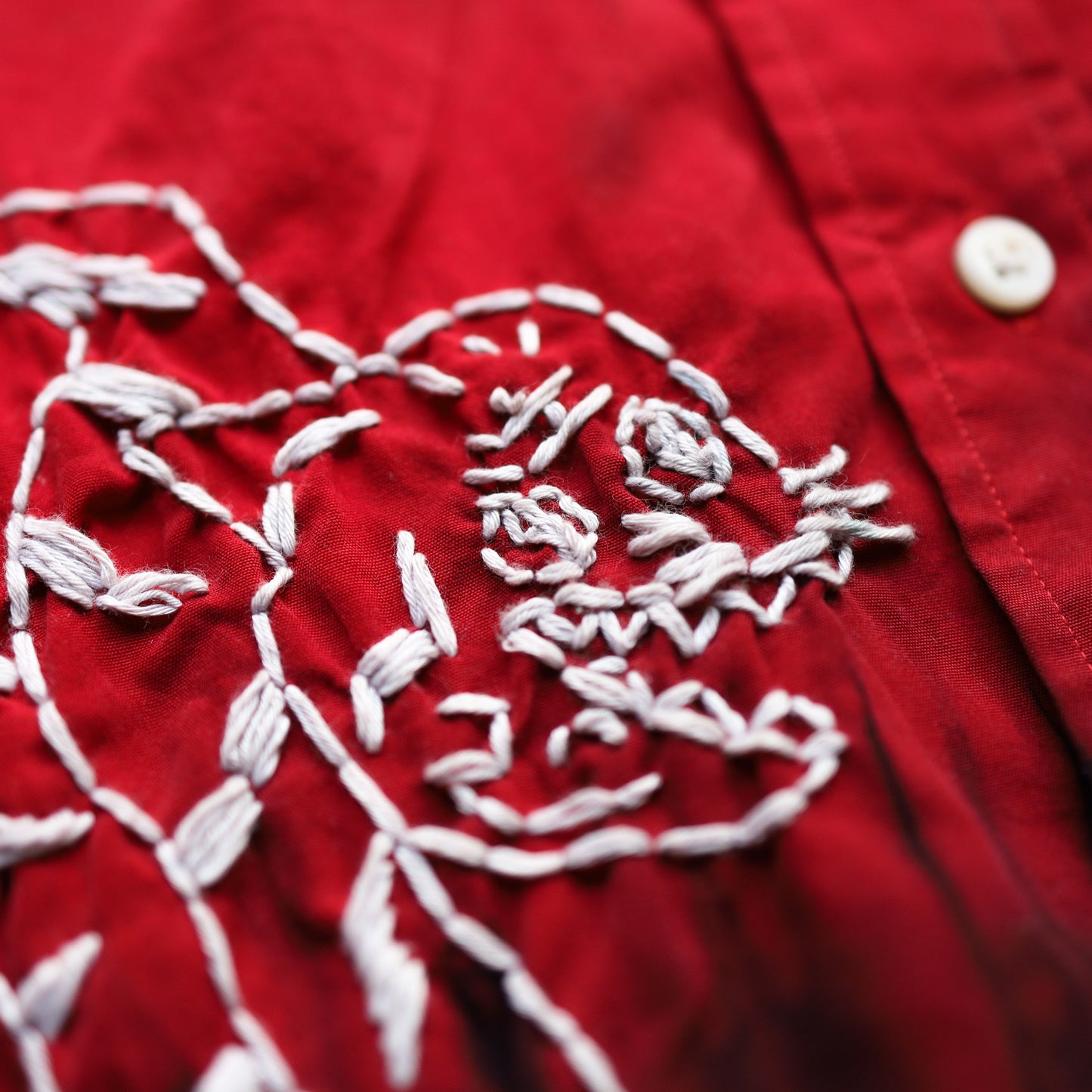 Natural Dye Tiger Stitch Shirt