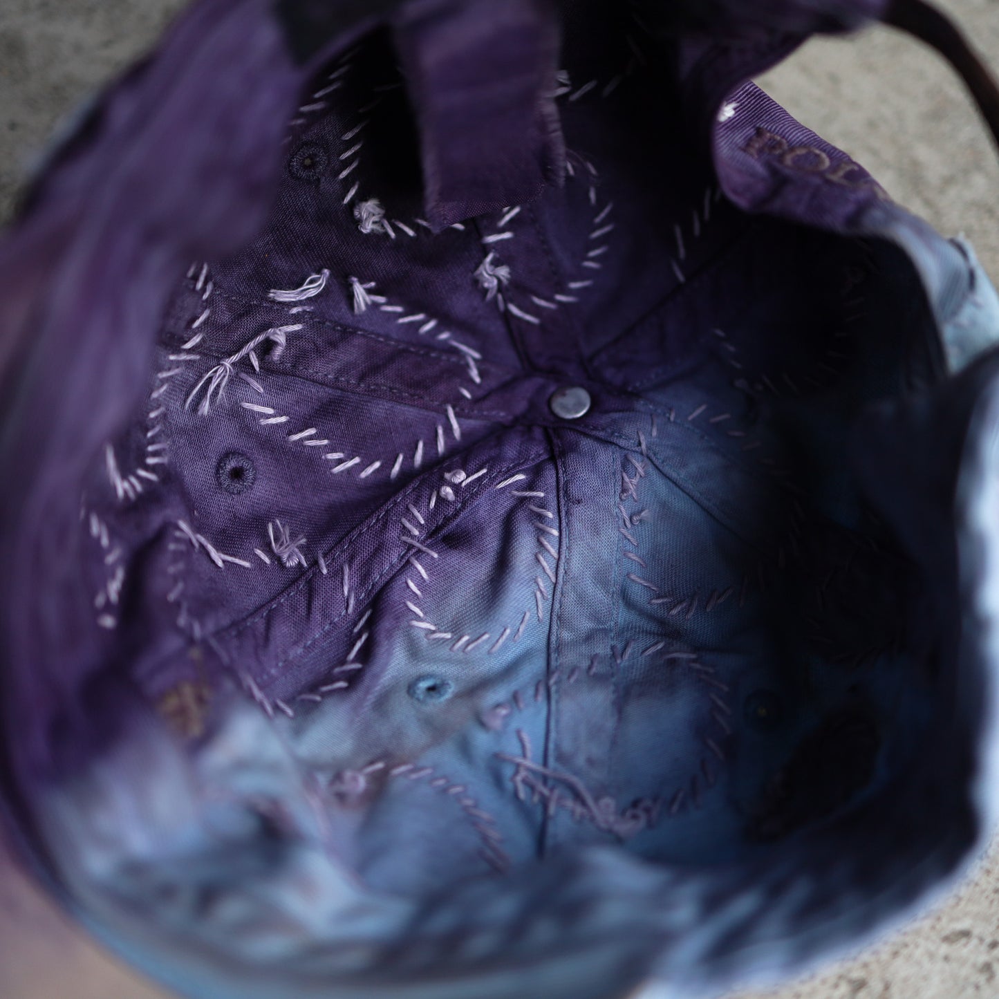 Natural Dye Patchwork Ralph Lauren Cap Remake