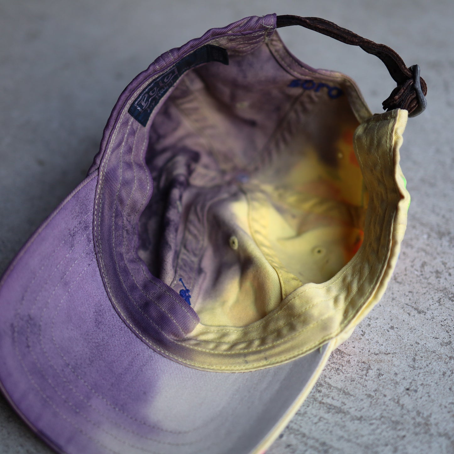 Natural Dye Floral Ralph Lauren Cap Remake