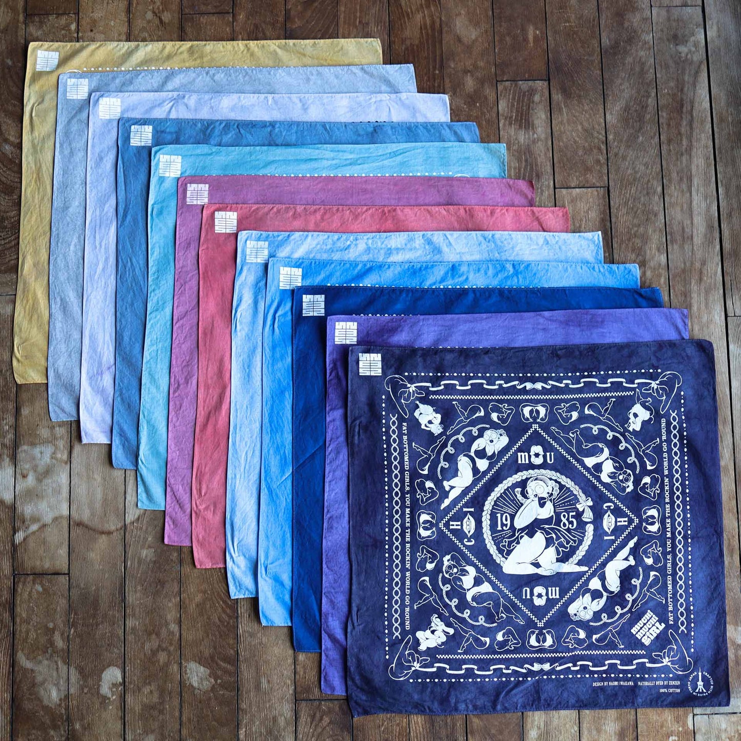 MUCHIMUCHI Naturally Dyed Cotton Bandana