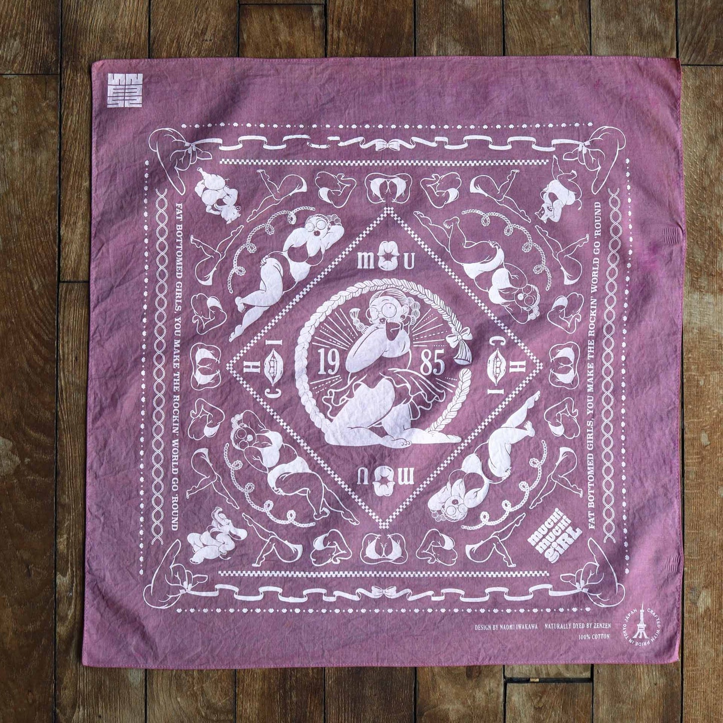 MUCHIMUCHI Naturally Dyed Cotton Bandana