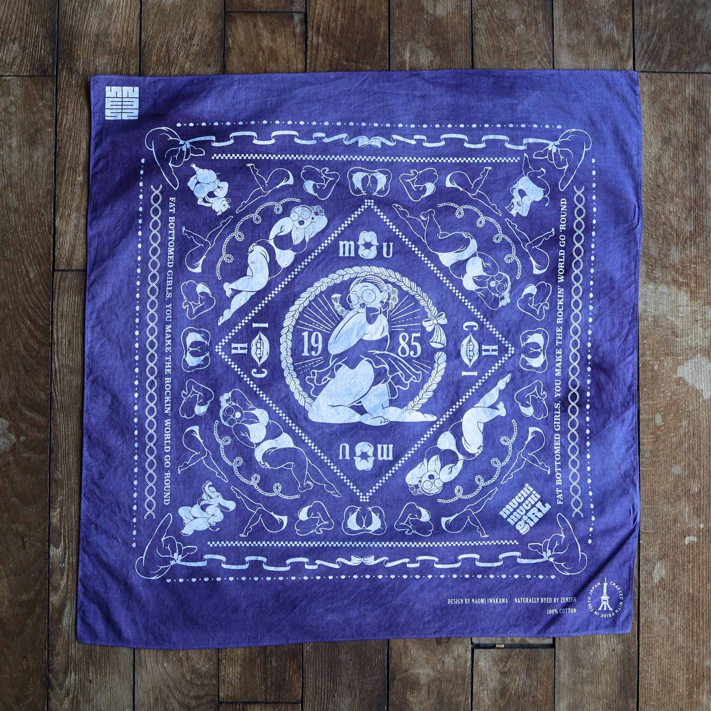 MUCHIMUCHI Naturally Dyed Cotton Bandana