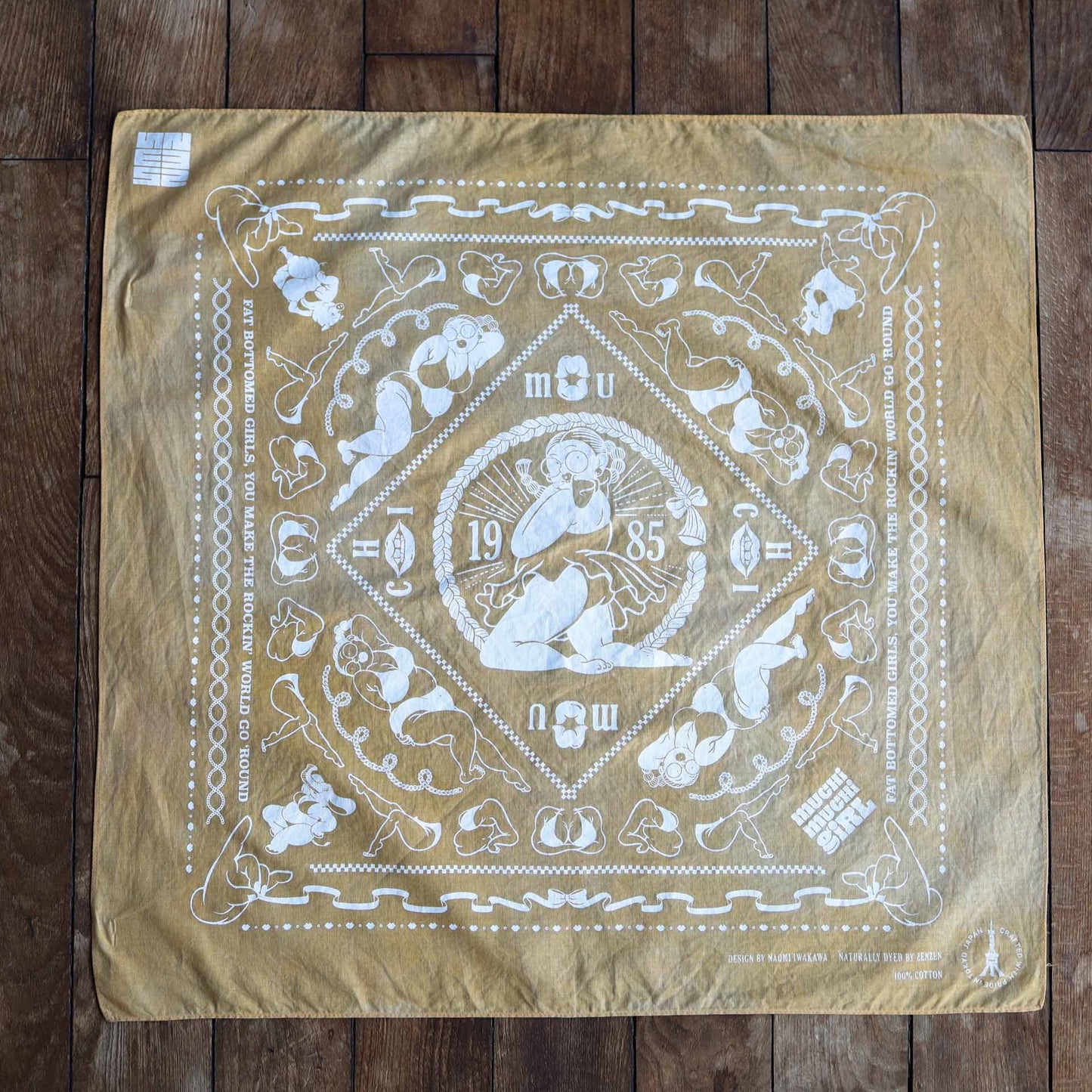 MUCHIMUCHI Naturally Dyed Cotton Bandana