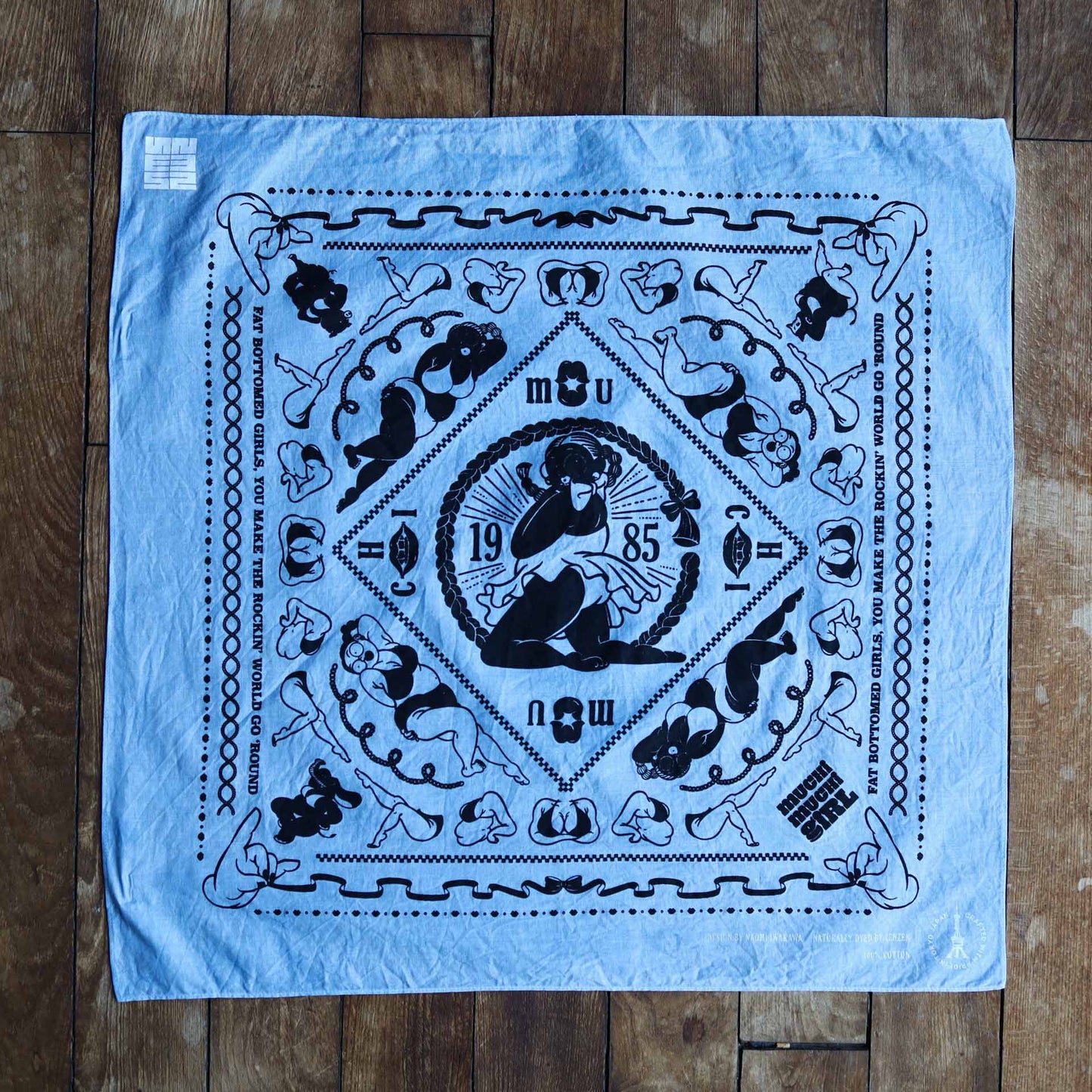 MUCHIMUCHI Naturally Dyed Cotton Bandana