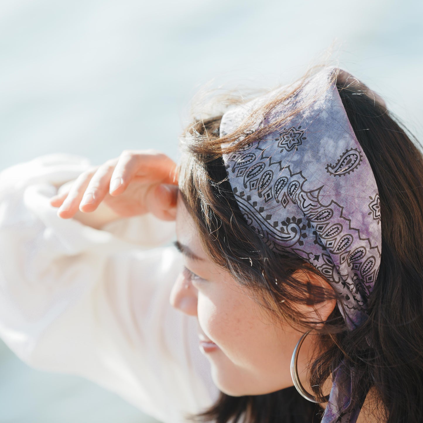 Natural Dye Japan Cotton Big Bandana