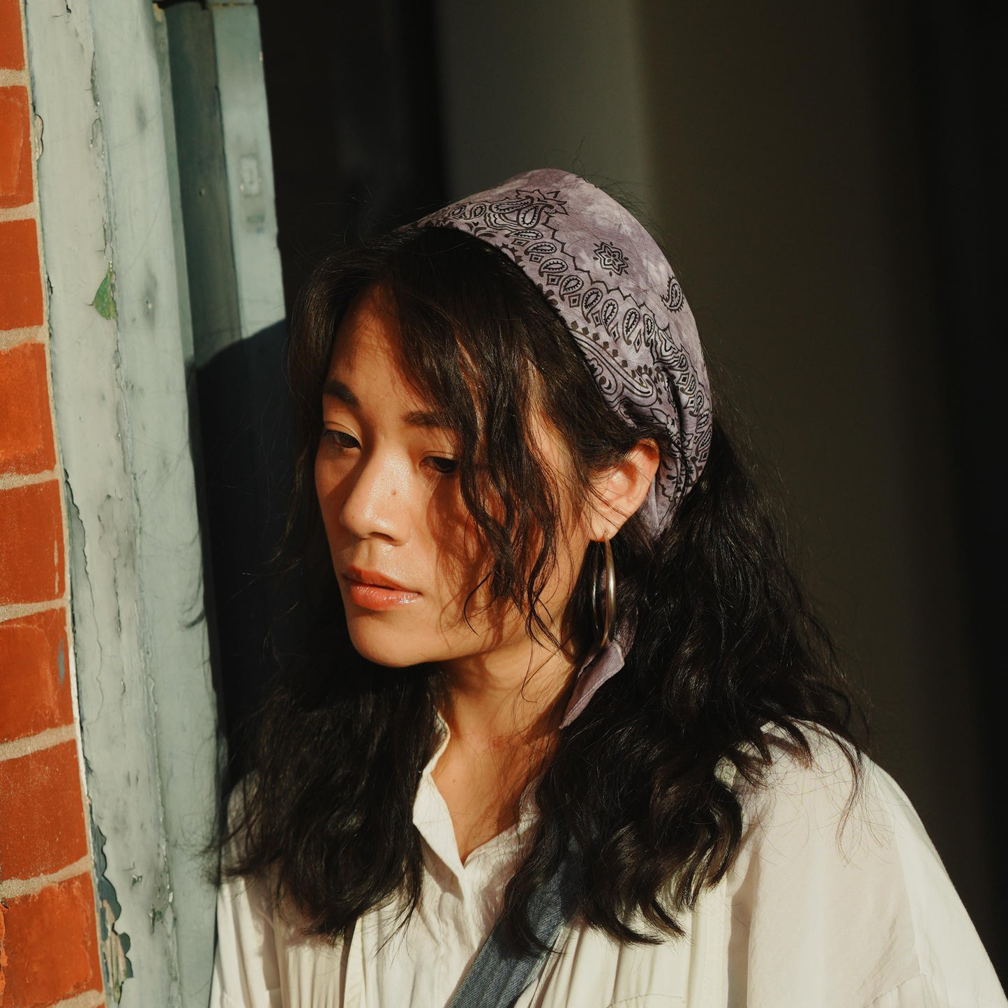 Natural Dye Japan Cotton Big Bandana