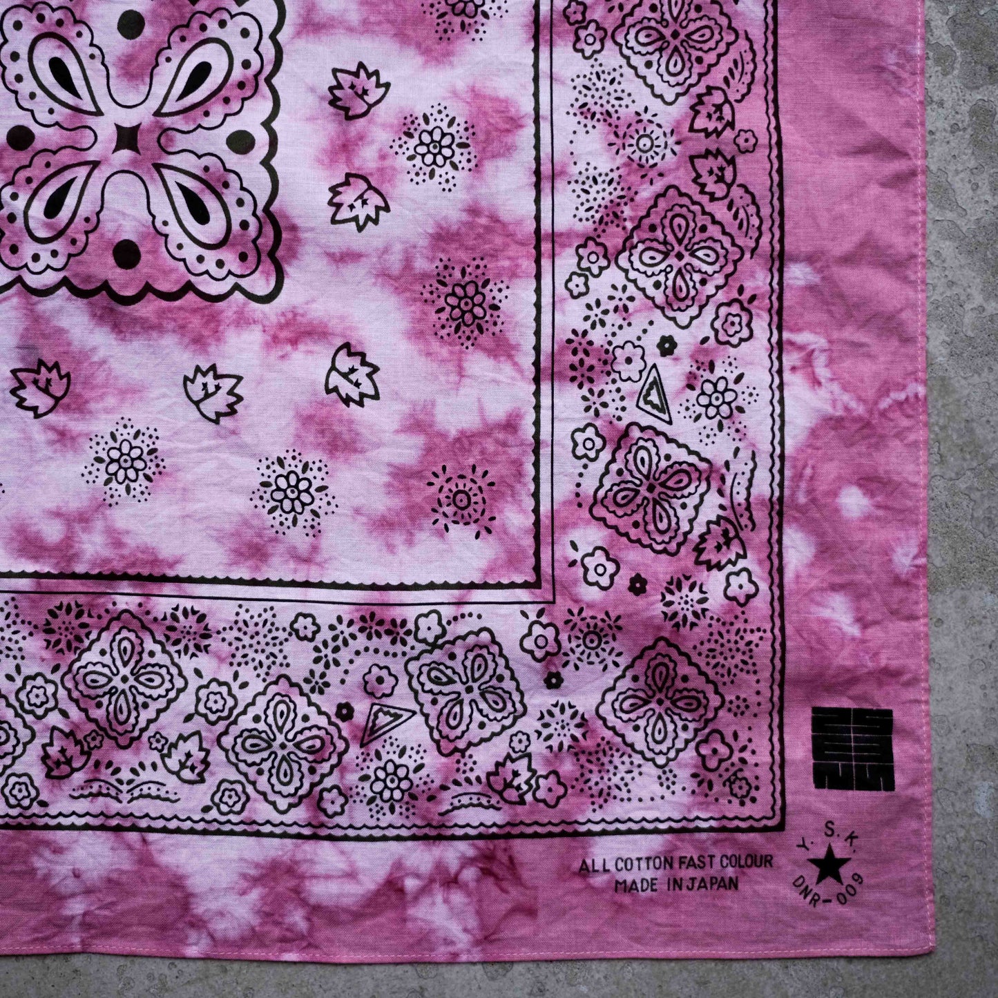 Natural Tie Dye Japan Cotton Bandana