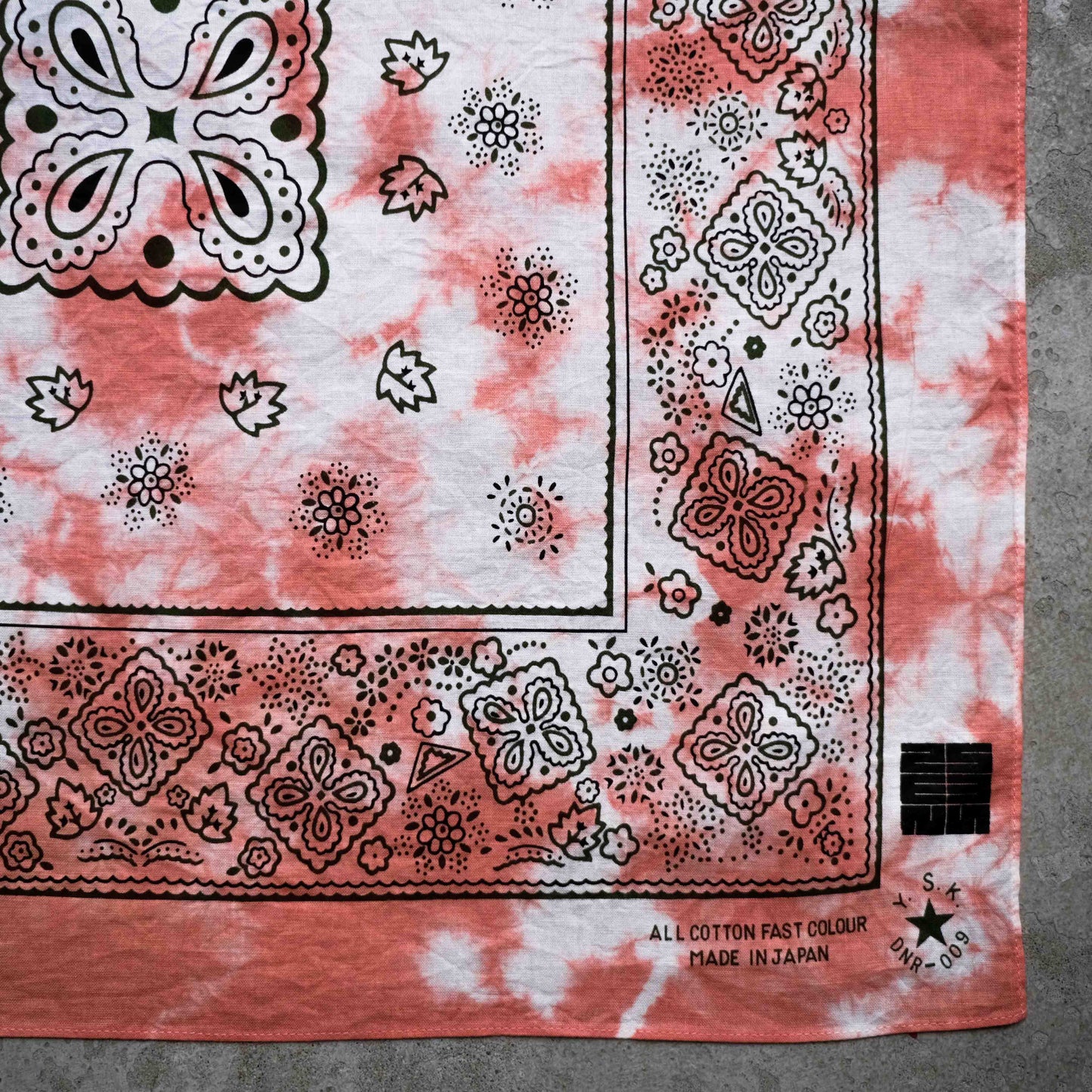 Natural Tie Dye Japan Cotton Bandana