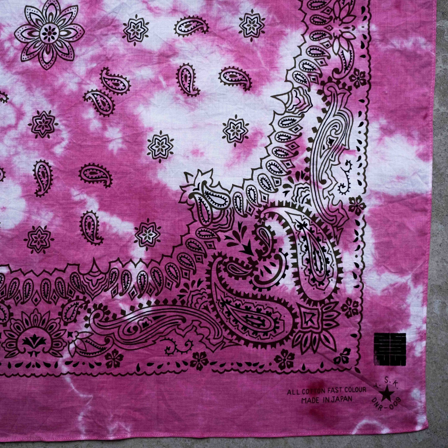Natural Tie Dye Japan Cotton Big Bandana