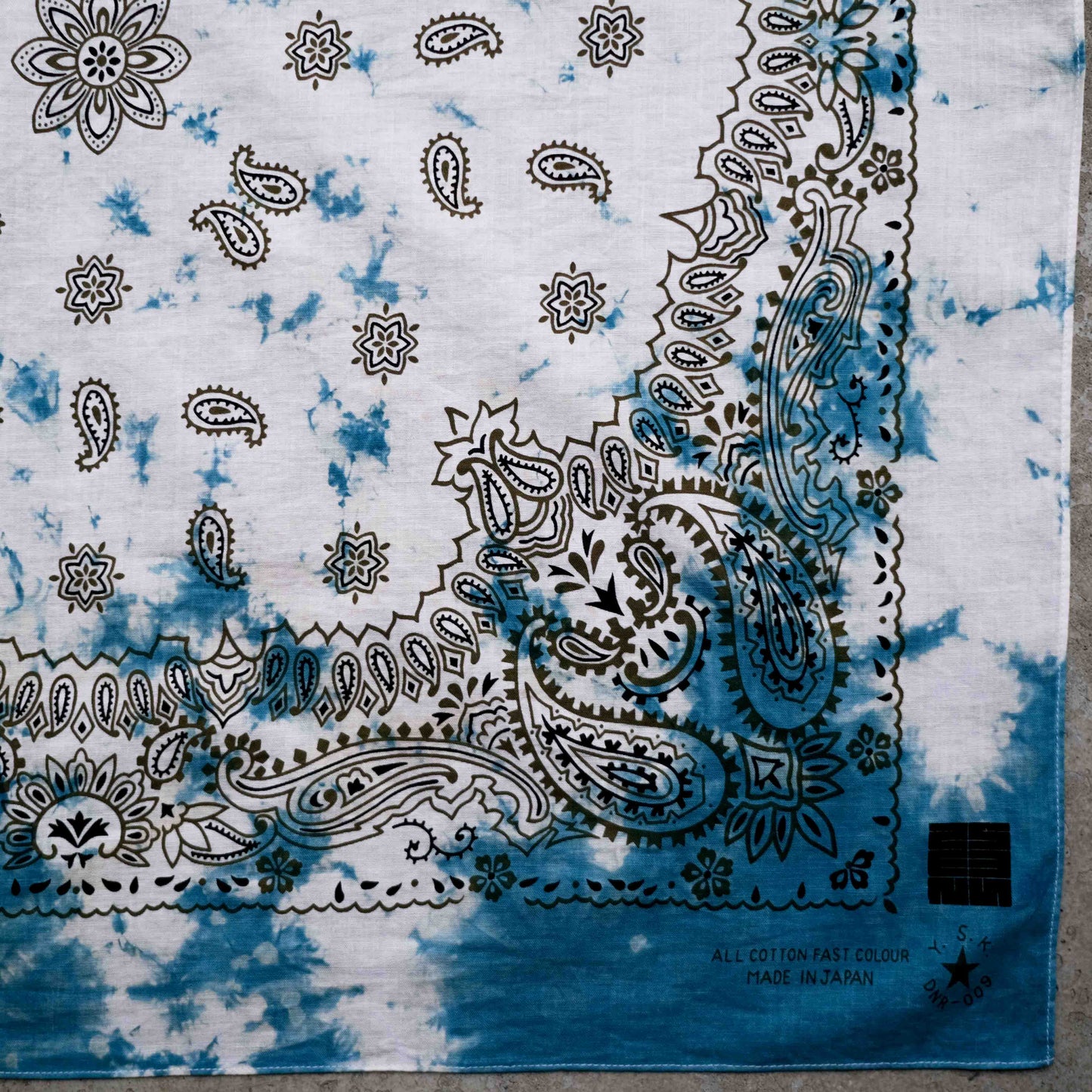 Natural Tie Dye Japan Cotton Big Bandana