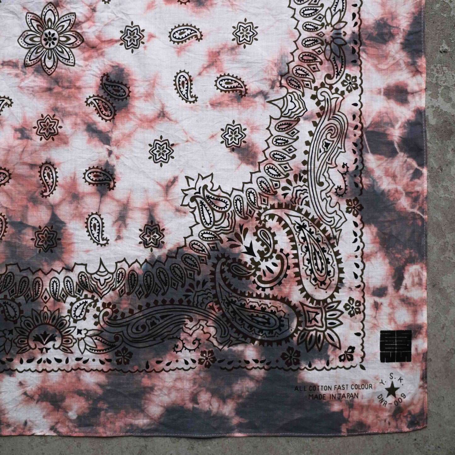 Natural Tie Dye Japan Cotton Big Bandana