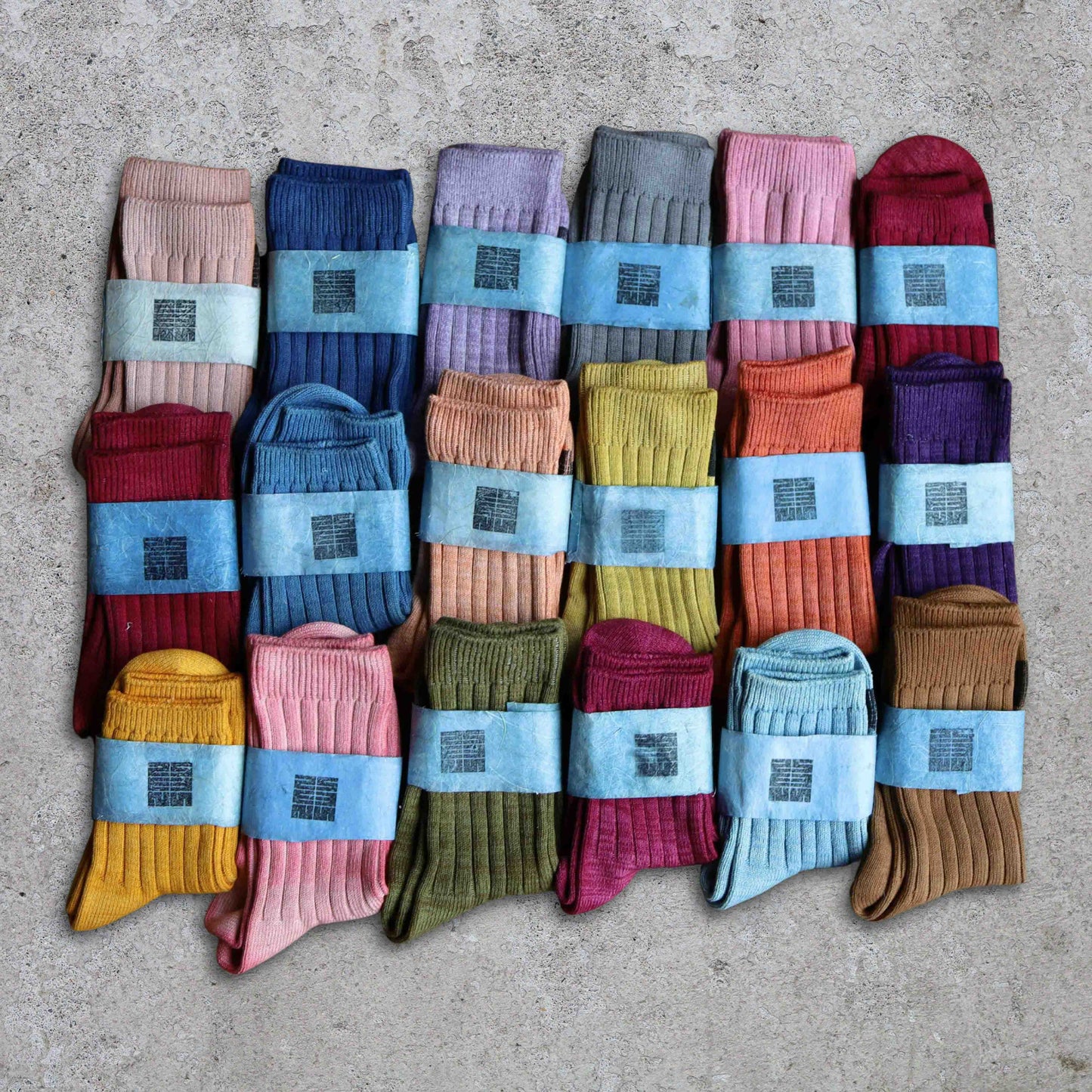 Natural Dye Organic Cotton & Silk Socks