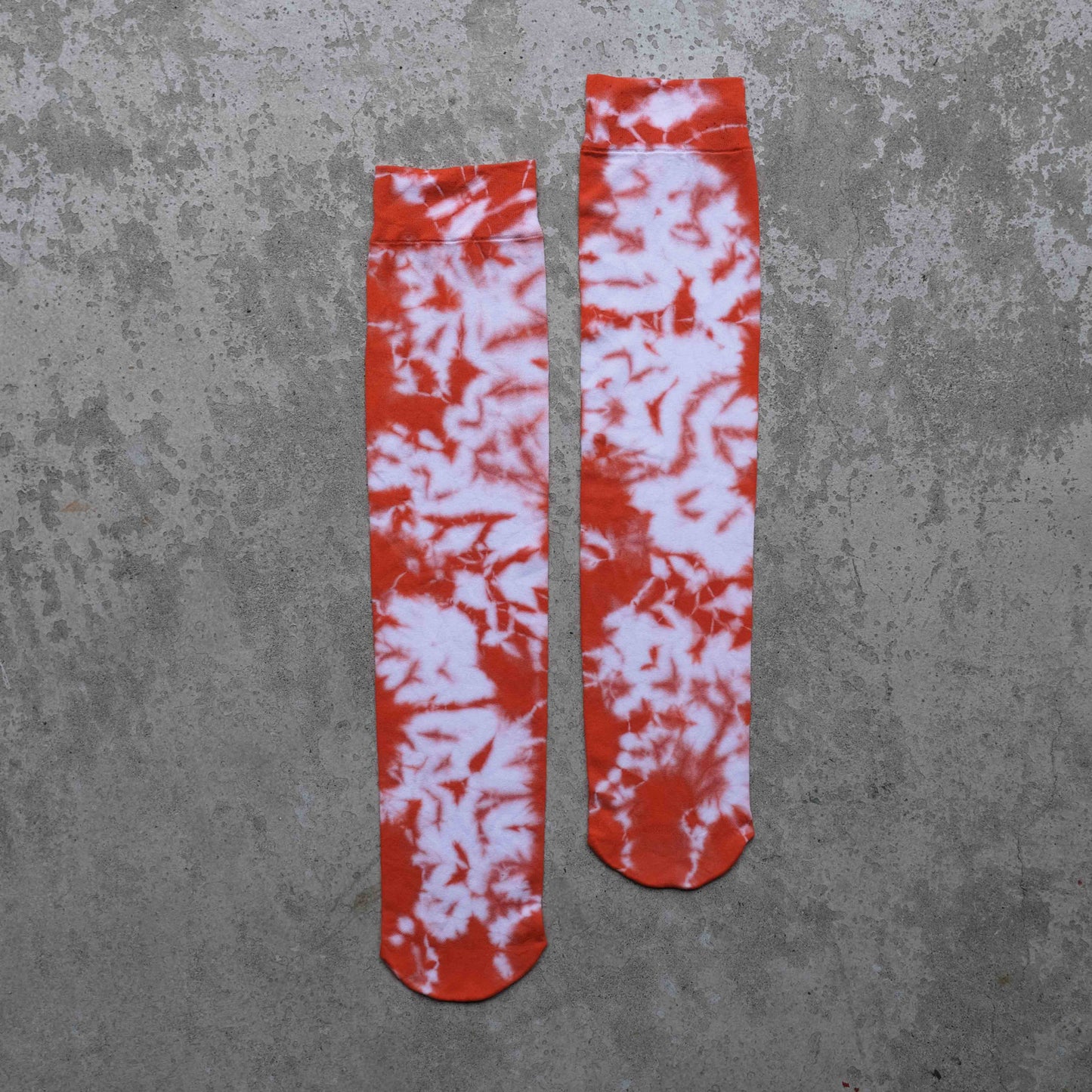 Natural Tie Dye Nylon Long Socks