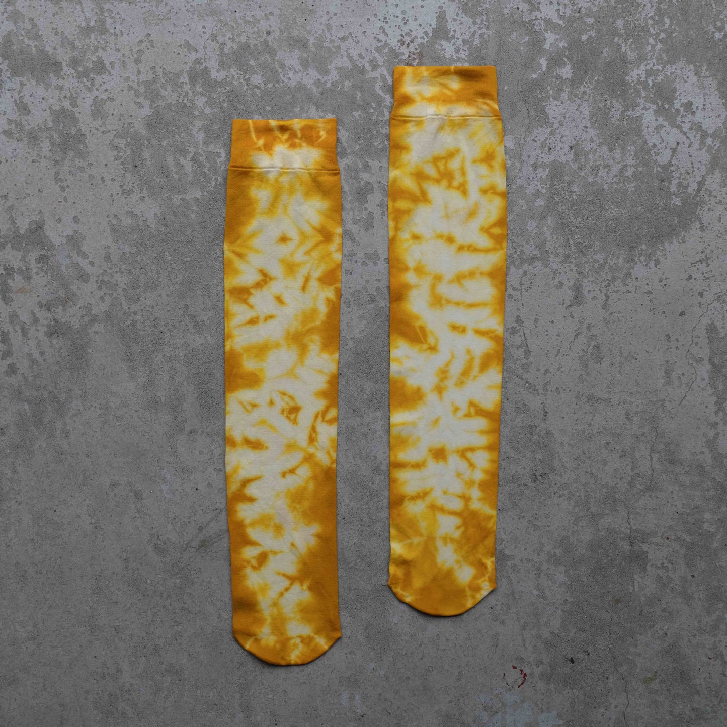 Natural Tie Dye Nylon Long Socks