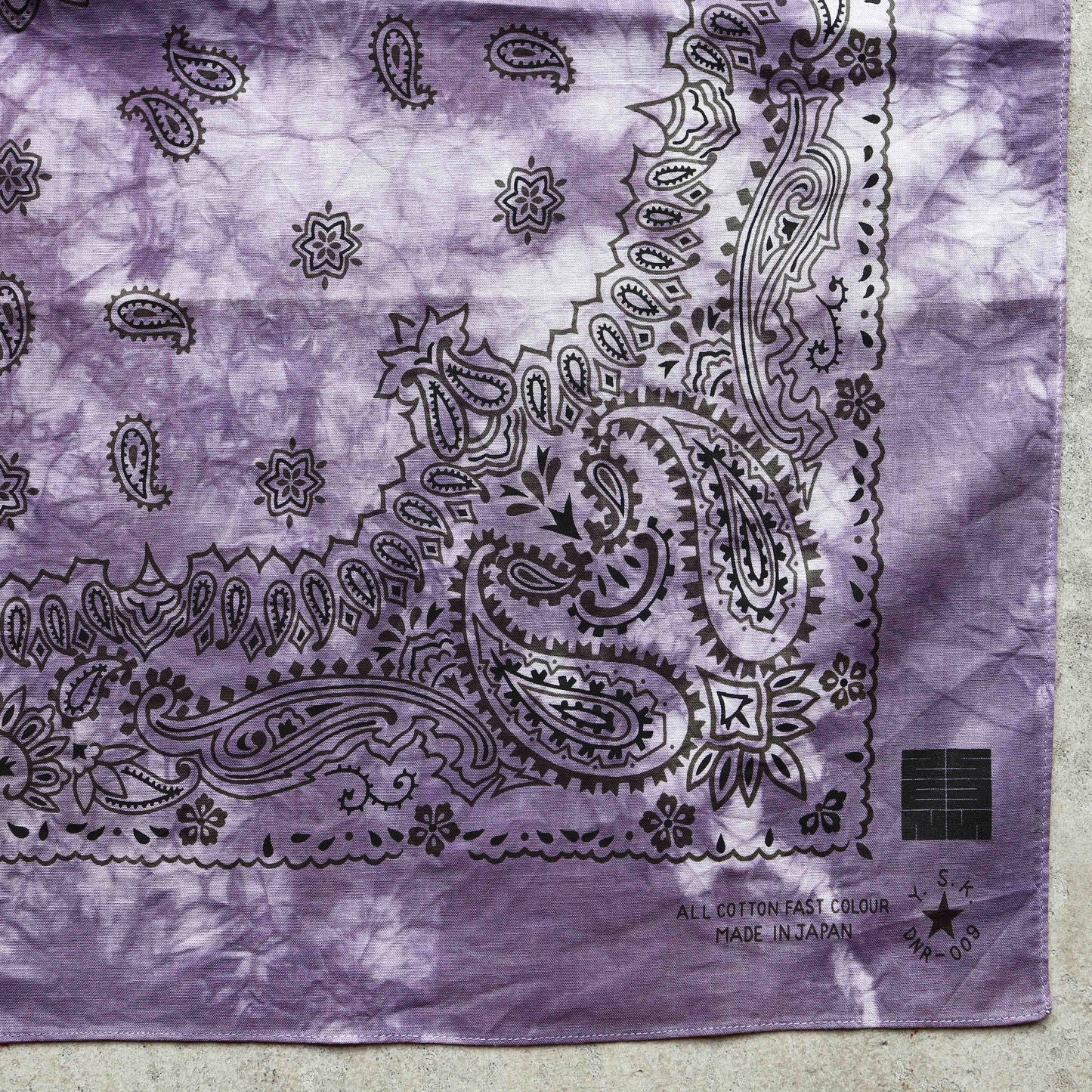 Natural Tie Dye Japan Cotton Big Bandana