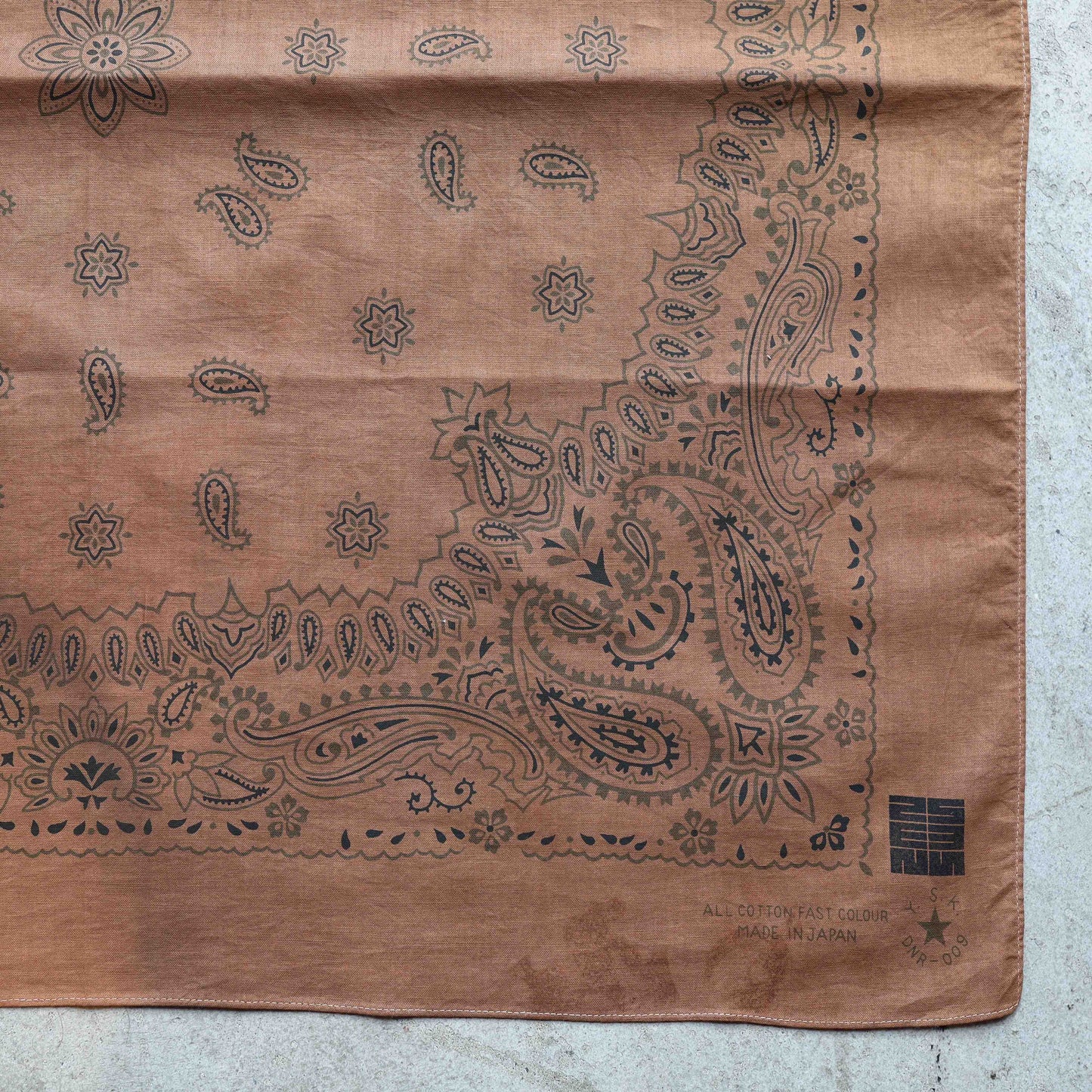 Natural Dye Japan Cotton Big Bandana