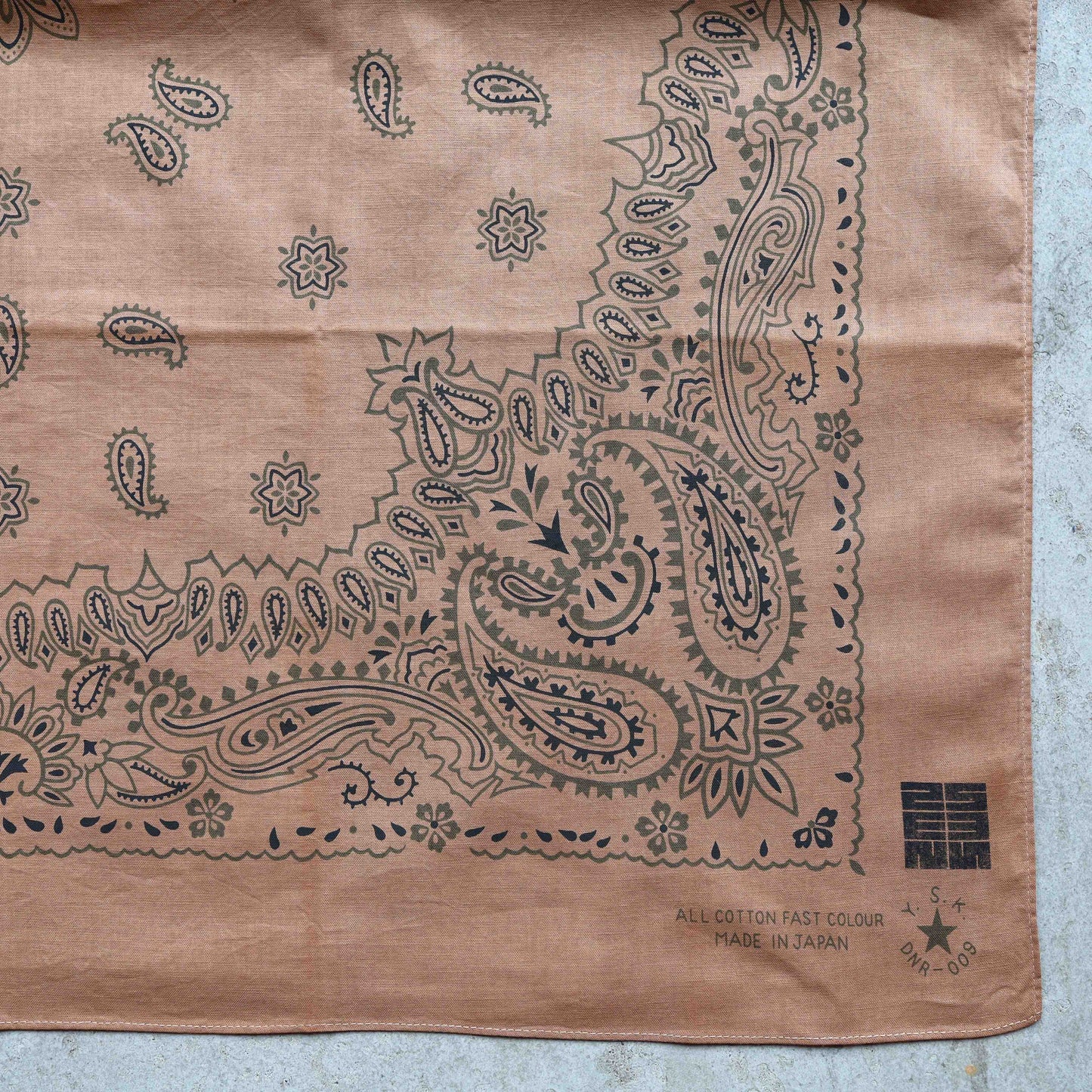 Natural Dye Japan Cotton Big Bandana