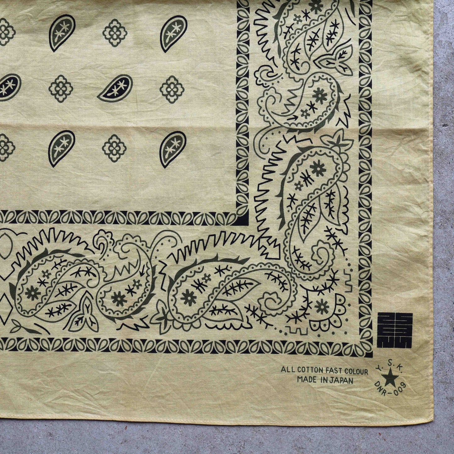 Natural Dye Japan Cotton Big Bandana