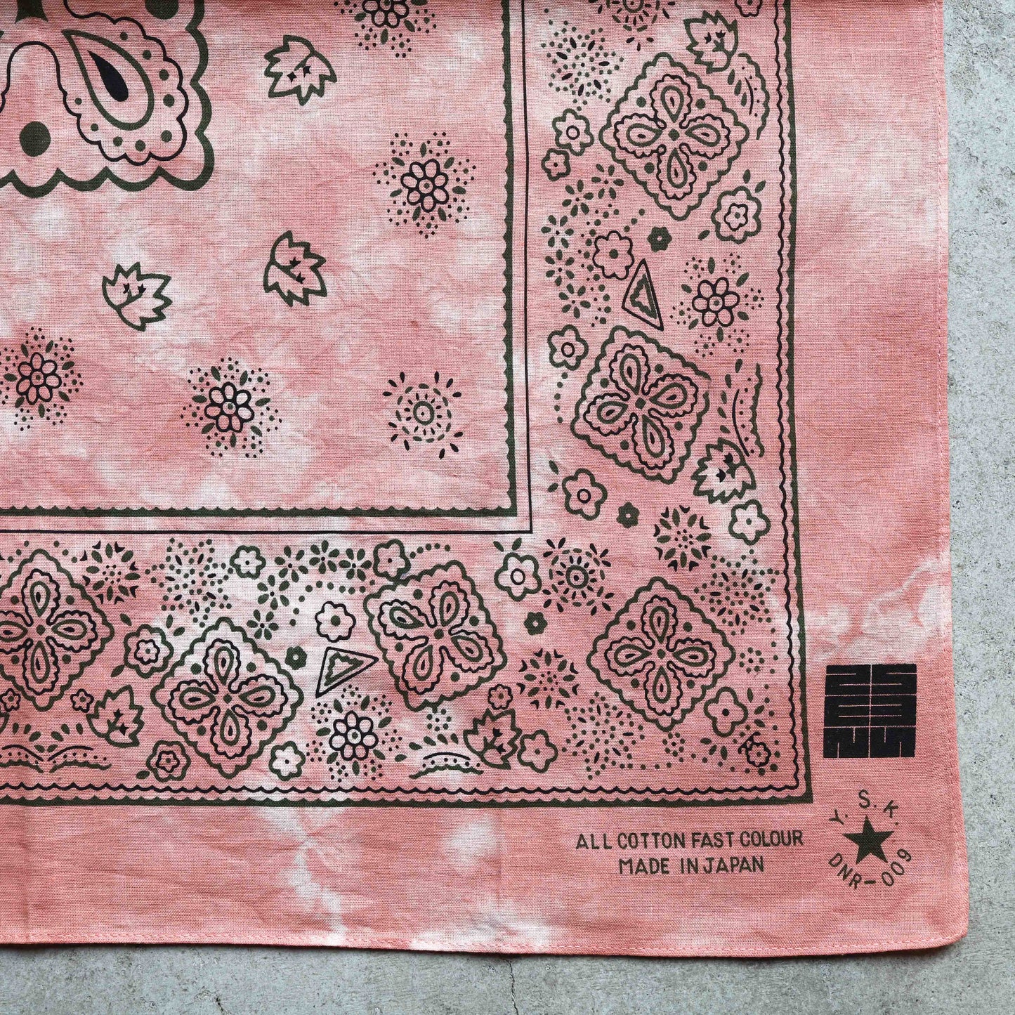Natural Tie Dye Japan Cotton Bandana