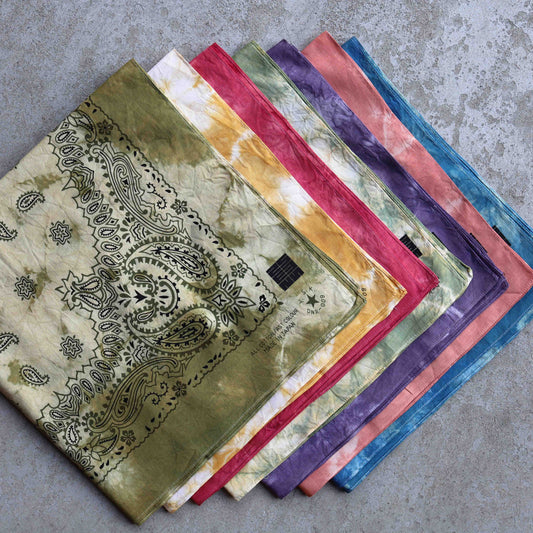 Natural Tie Dye Japan Cotton Big Bandana