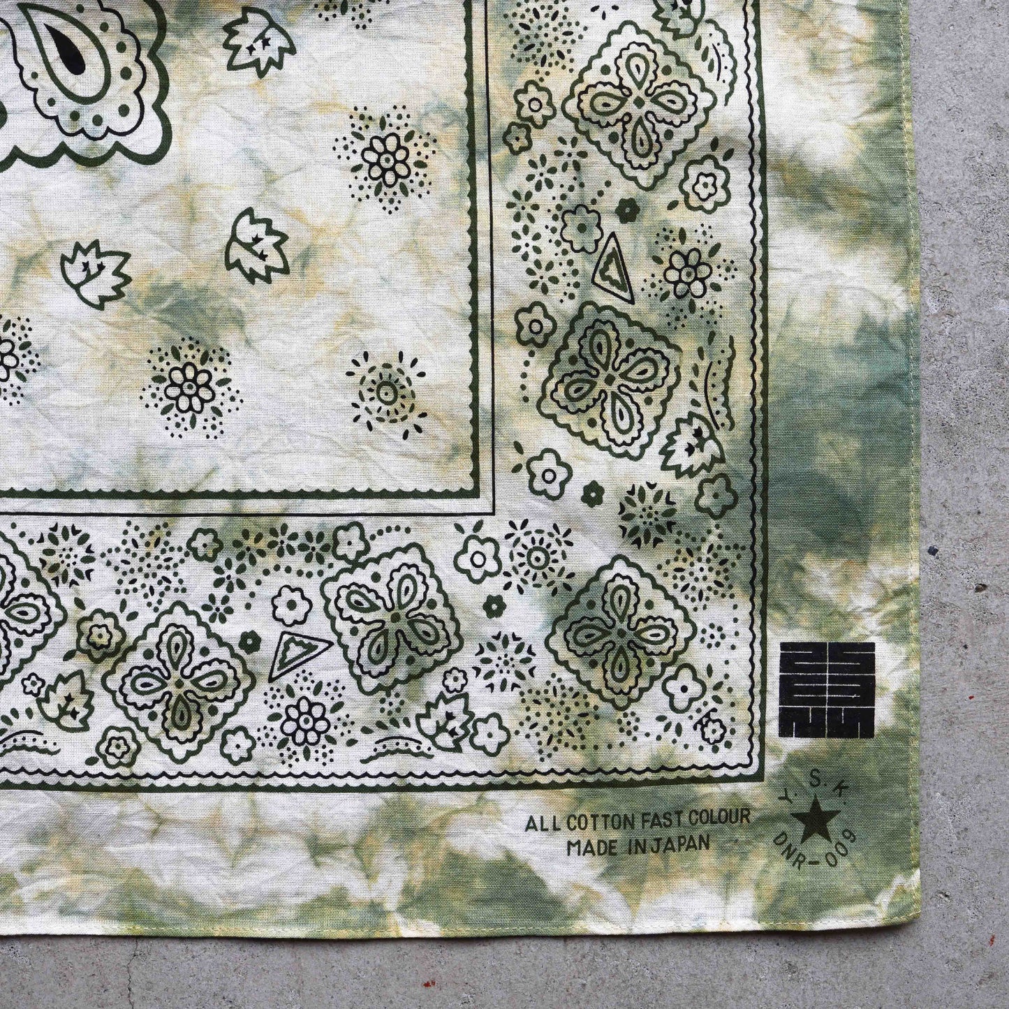 Natural Tie Dye Japan Cotton Bandana