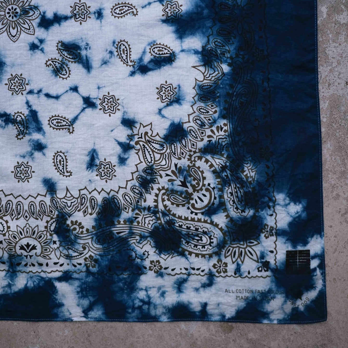 Natural Tie Dye Japan Cotton Big Bandana