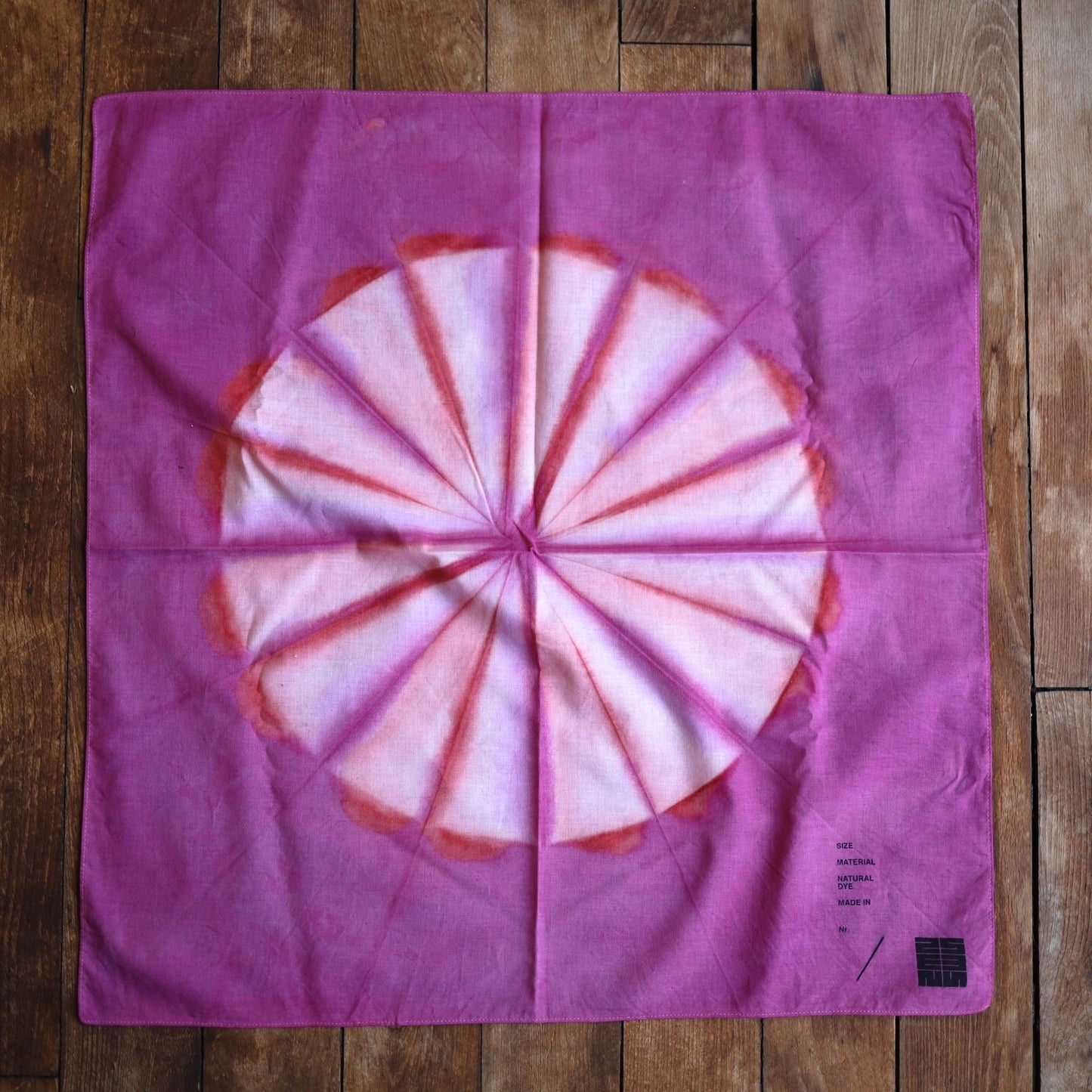 Natural Tie Dyed Cotton Bandana