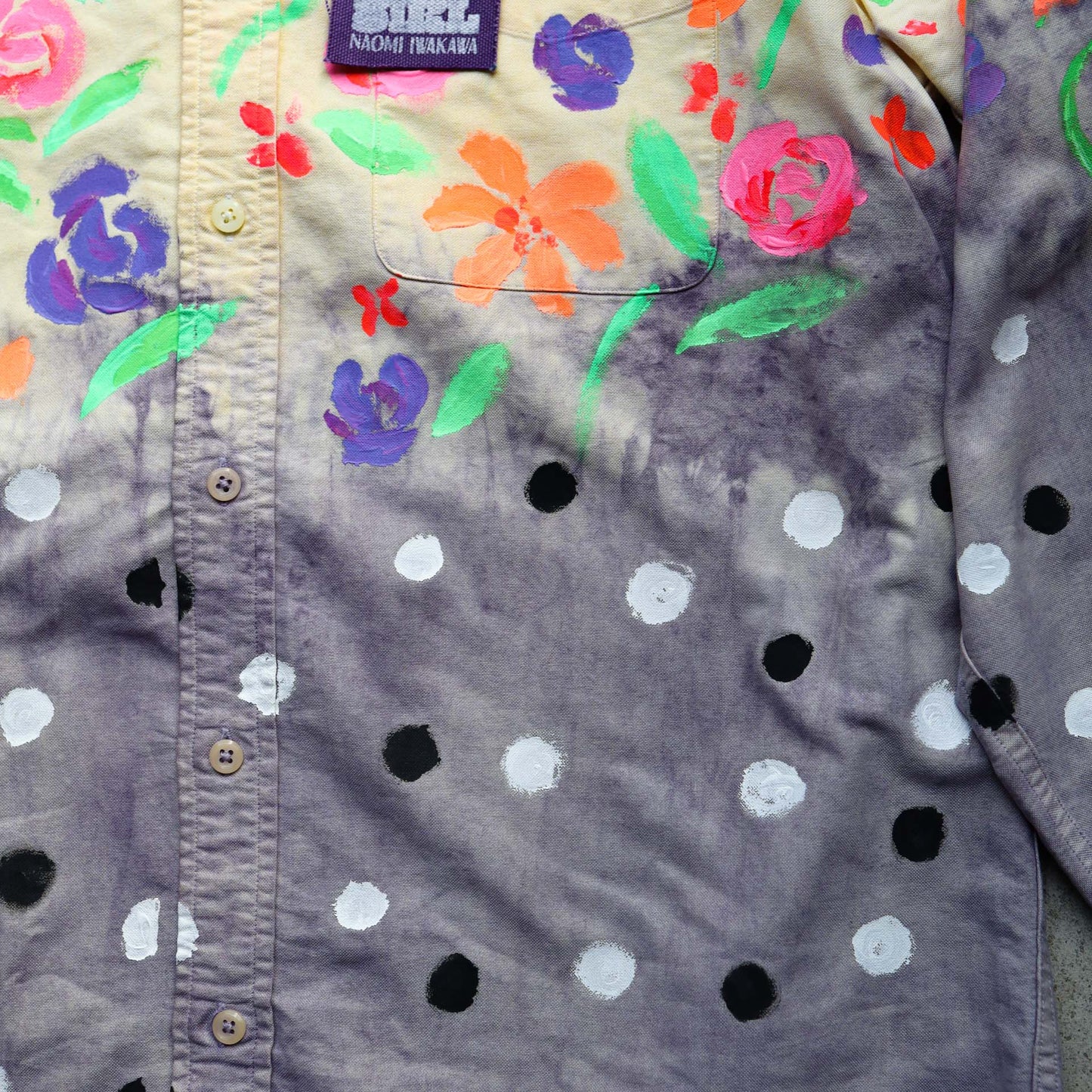 Natural Redyed Floral Shirt