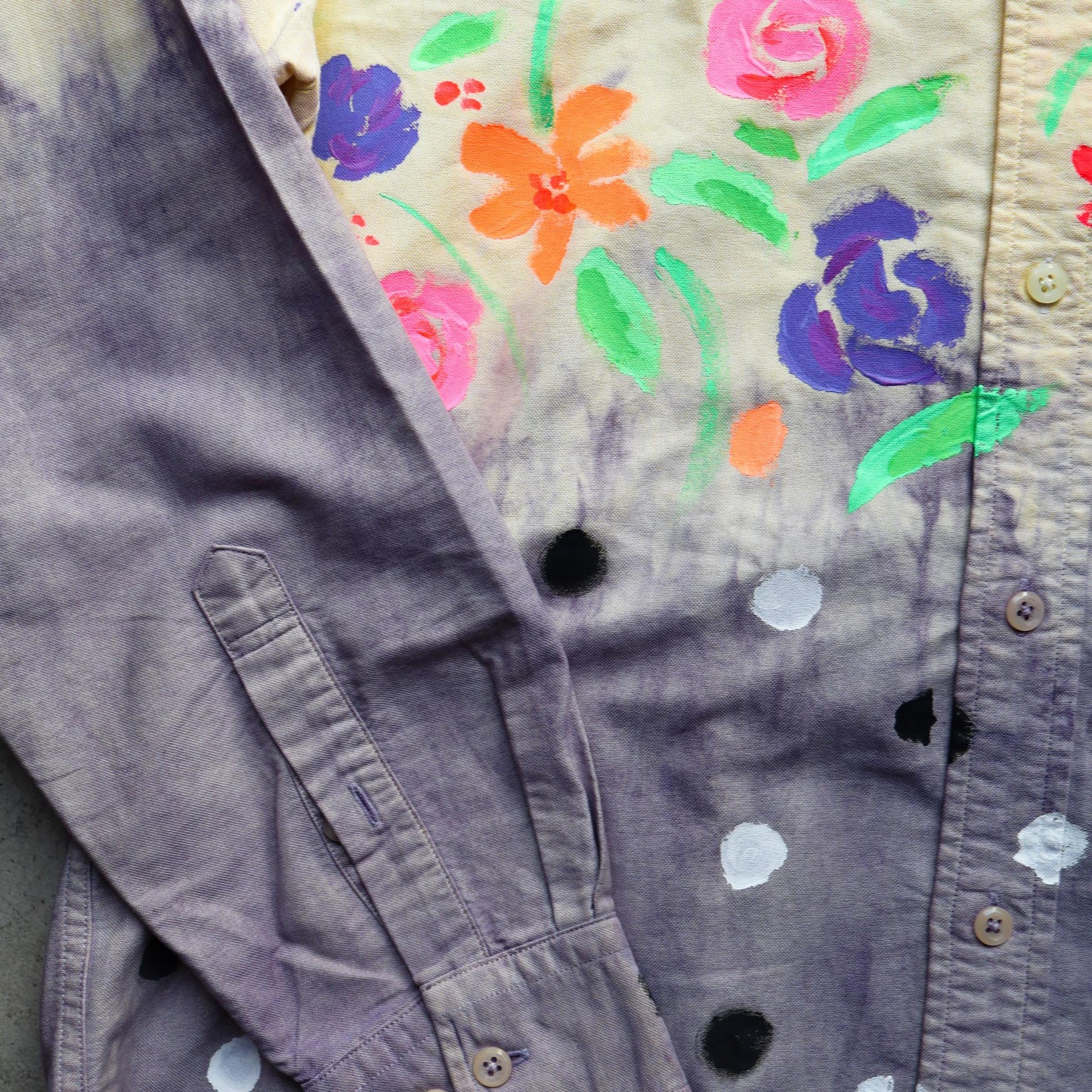 Natural Redyed Floral Shirt