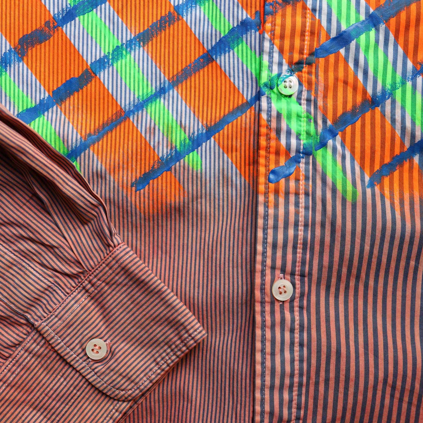 Natural Redyed Checker Shirt