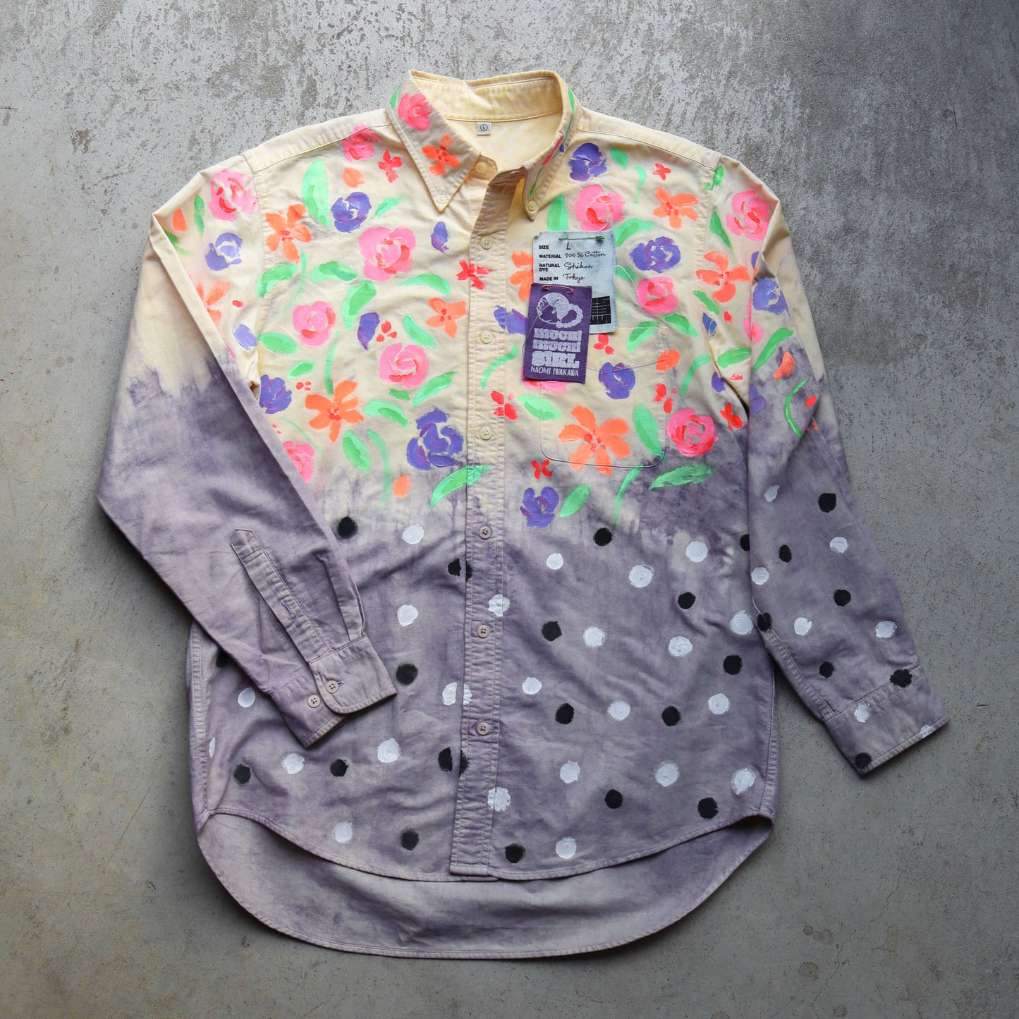 Natural Redyed Floral Shirt