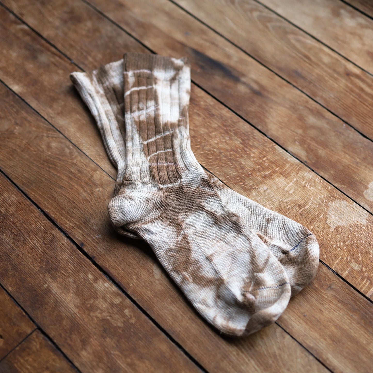 Tie Dyed Organic Cotton/Silk Comfort Socks