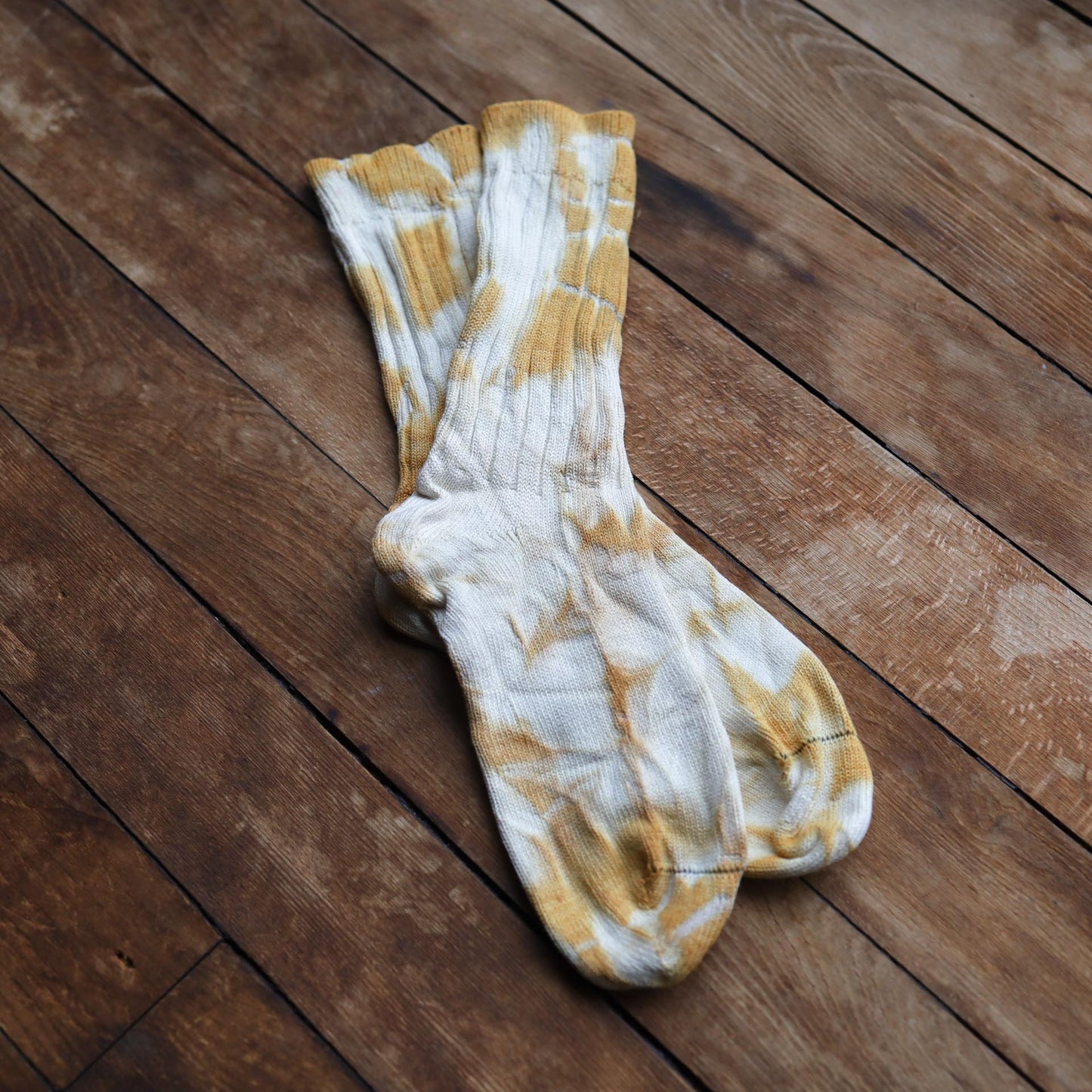 Tie Dyed Organic Cotton/Silk Comfort Socks