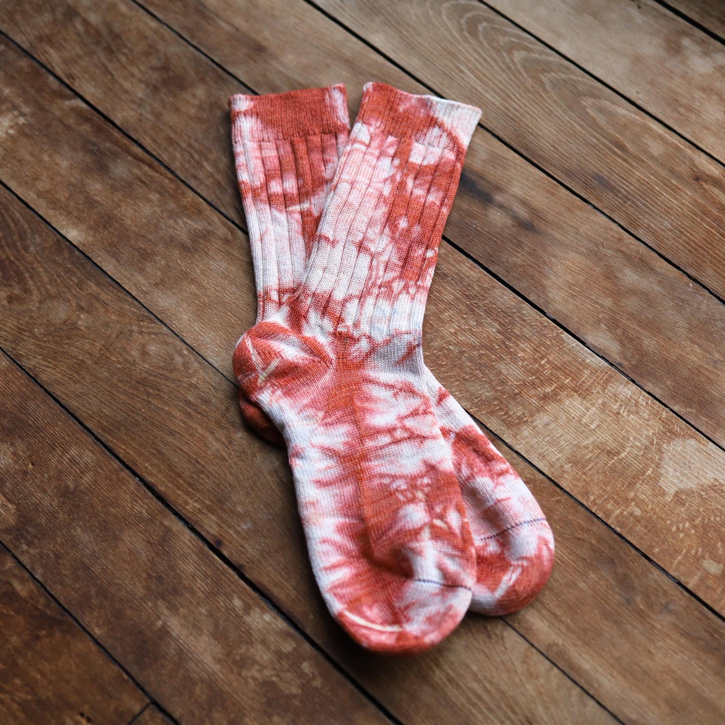 Tie Dyed Organic Cotton/Silk Comfort Socks