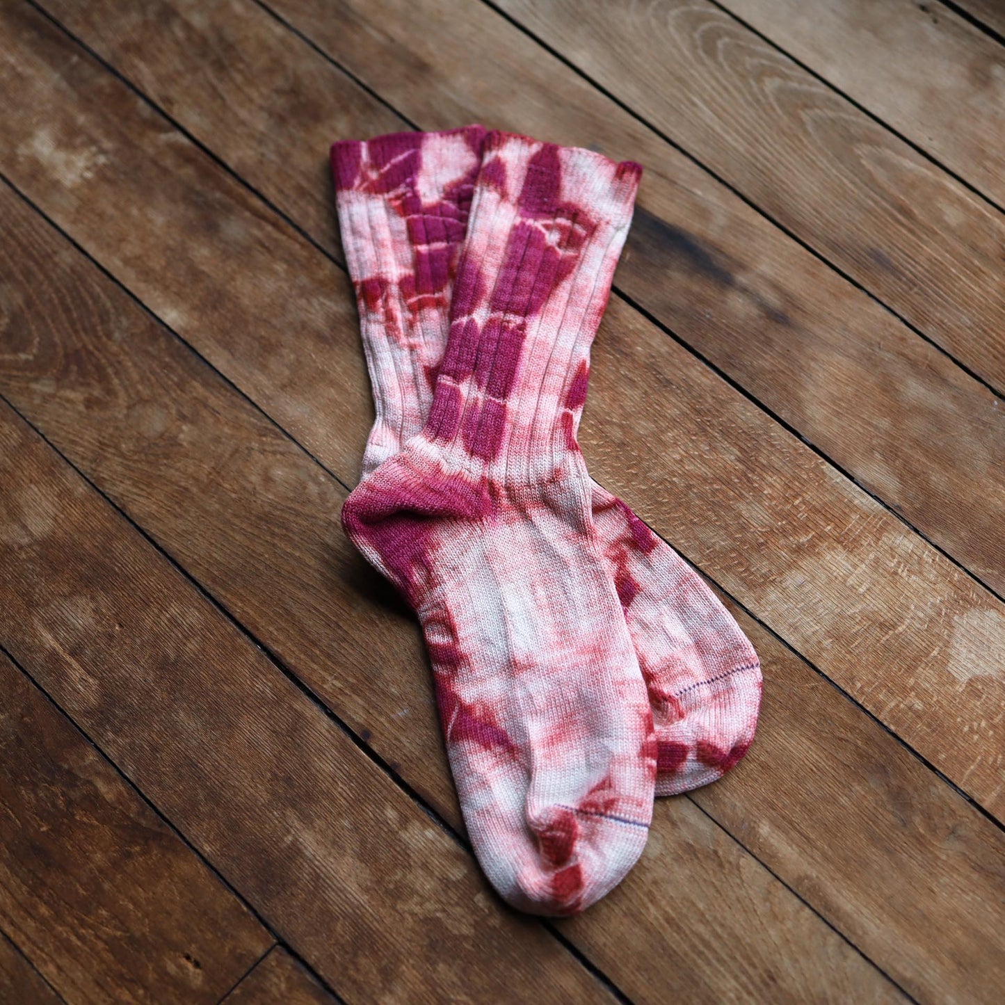 Tie Dyed Organic Cotton/Silk Comfort Socks