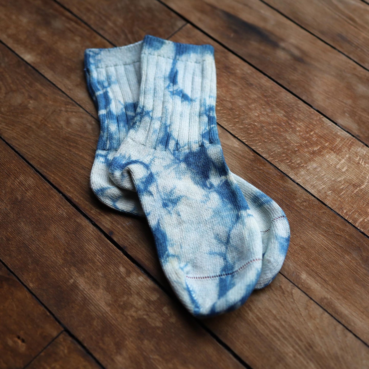 Tie Dyed Organic Cotton/Silk Comfort Socks