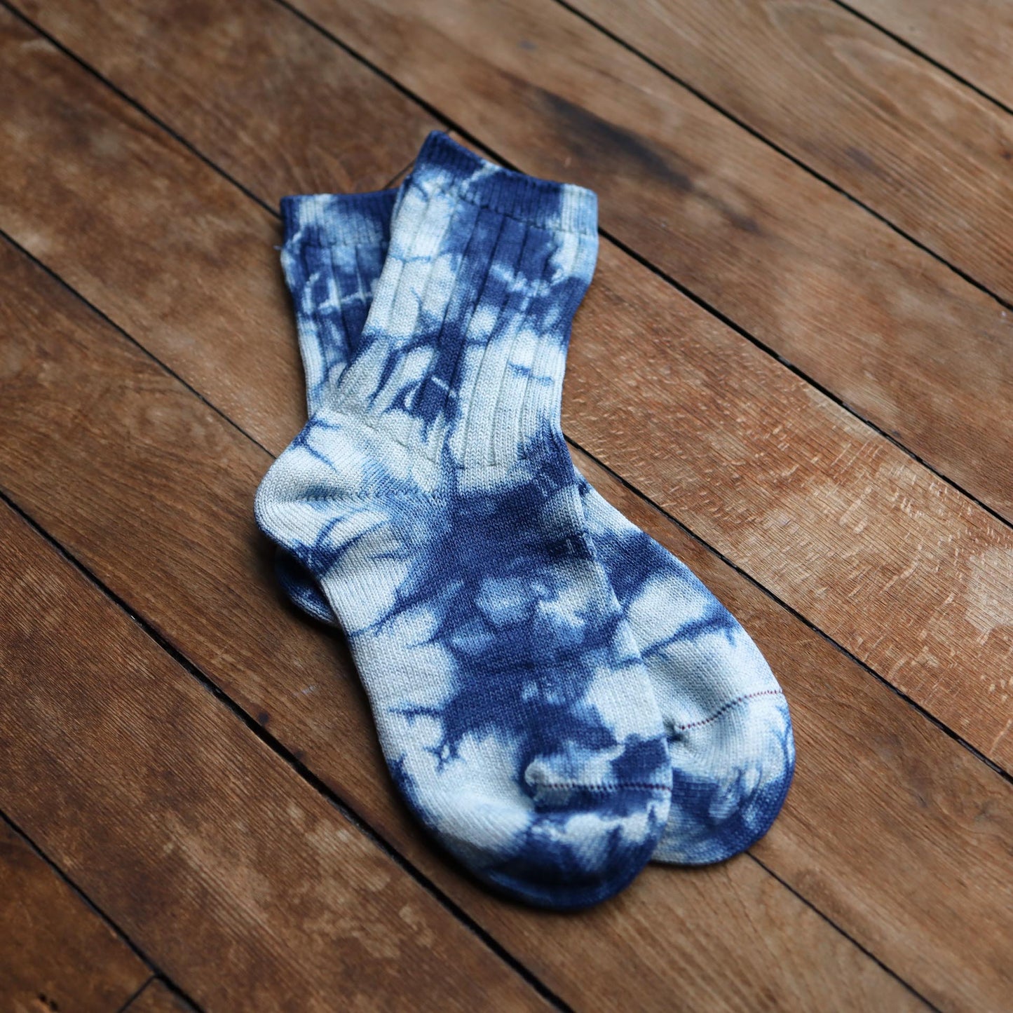 Tie Dyed Organic Cotton/Silk Comfort Socks