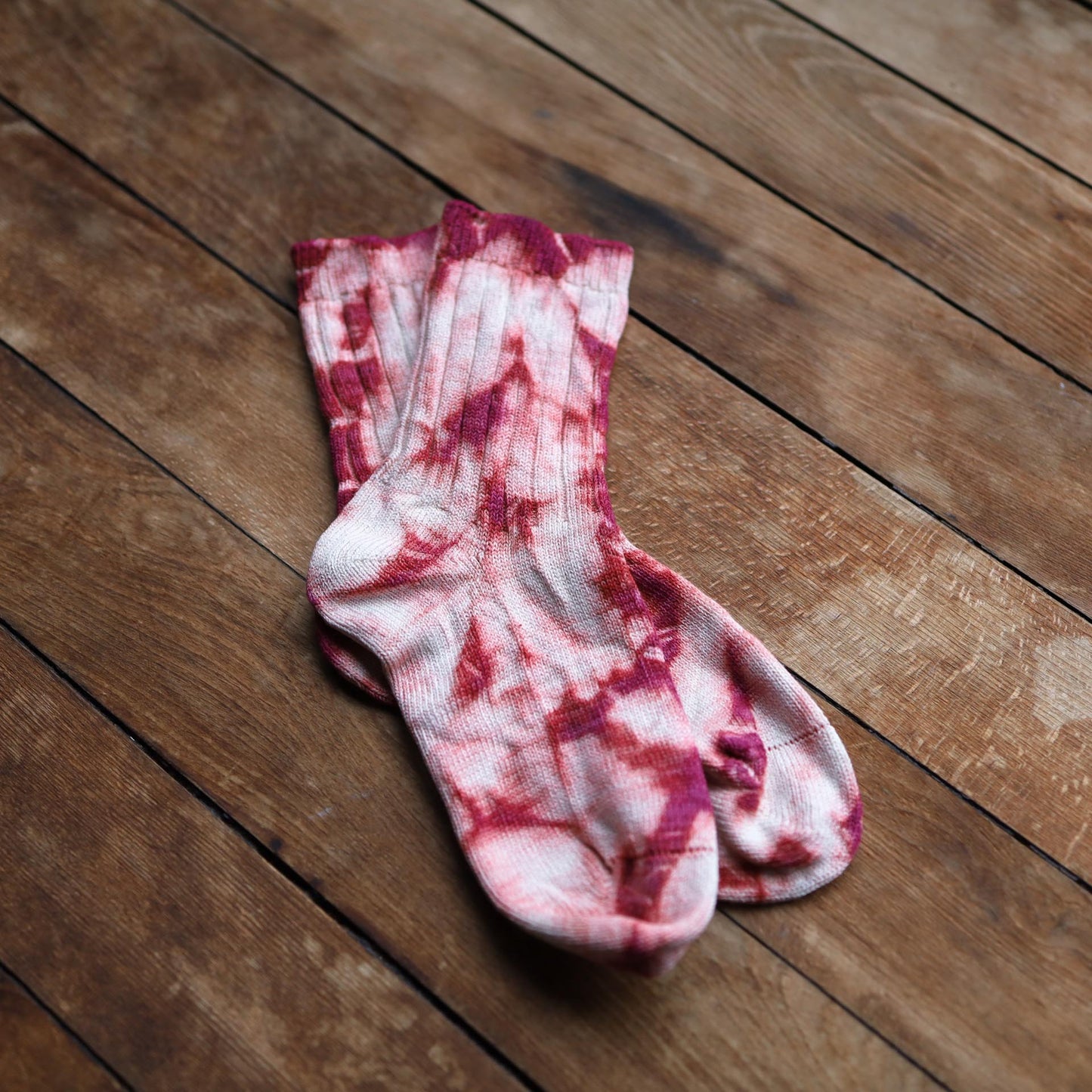 Tie Dyed Organic Cotton/Silk Comfort Socks