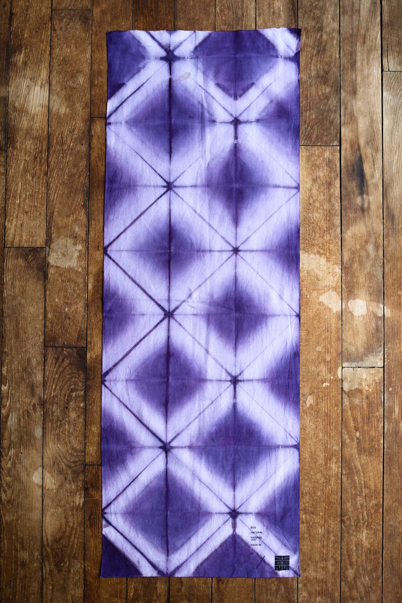 Tenugui (Japanese Towel) Natural Dye Shibori